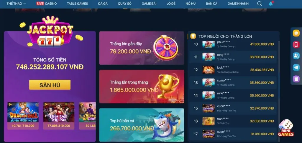 Sic Bo và các trò chơi khác fb9 win